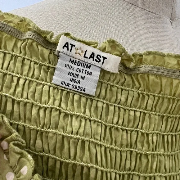 Polka Dot Cotton Sundress with Smocking - Picture 7 of 7